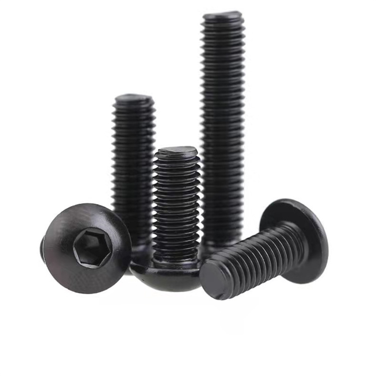 Máy màu đen m3 m4 thép carbon ổ cắm lục giác nút đầu vít