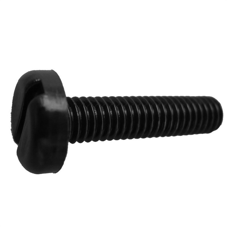 Vít đầu chảo bằng thép carbon m3 mạ niken đen