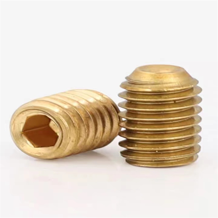 Vít lục giác bằng đồng thau đầu phẳng DIN913 m10