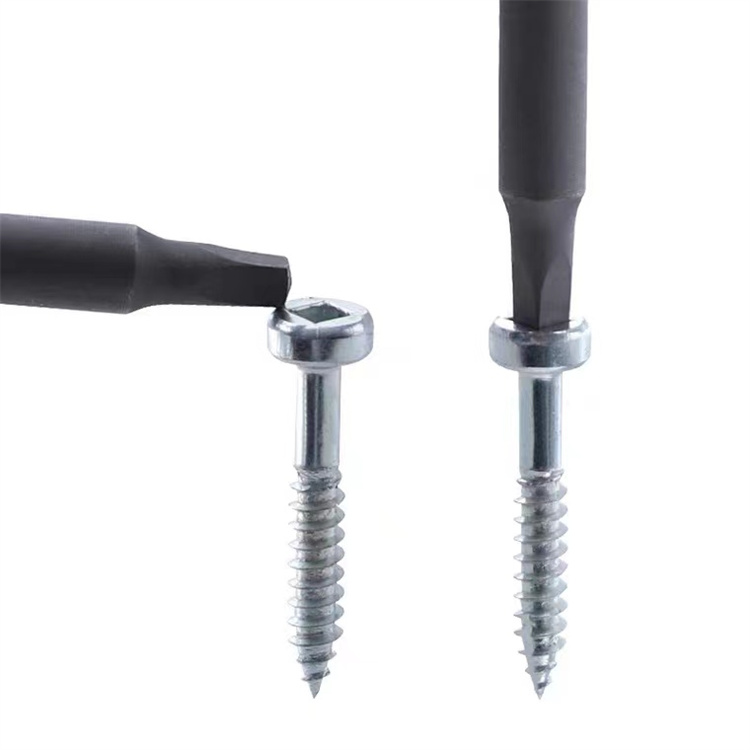 Vít robertson bằng thép không gỉ đầu thấp M4