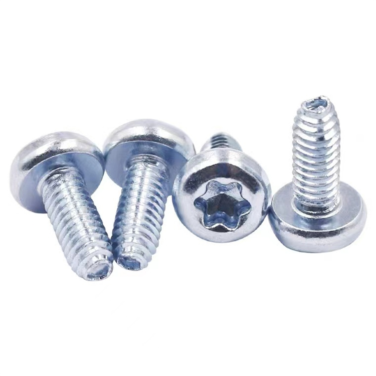 Vít tạo ren hình torx đầu chảo bằng thép carbon M3 din7500