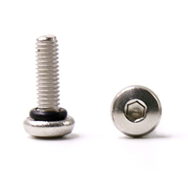 thiết kế mới bằng thép không gỉ m3 nút đầu lục giác ổ cắm vít o-ring