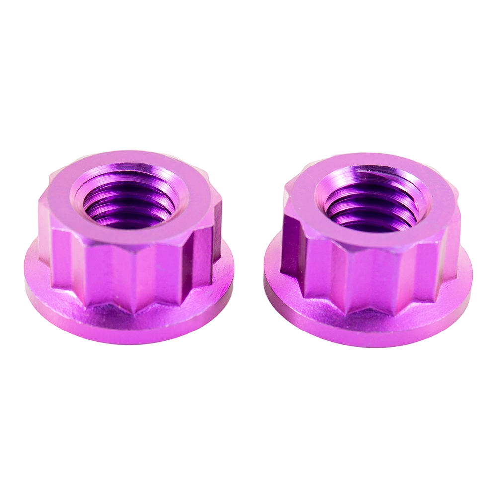 Đai ốc mặt bích lục giác titan màu tùy chỉnh Đai ốc mặt bích lục giác titan màu tùy chỉnh