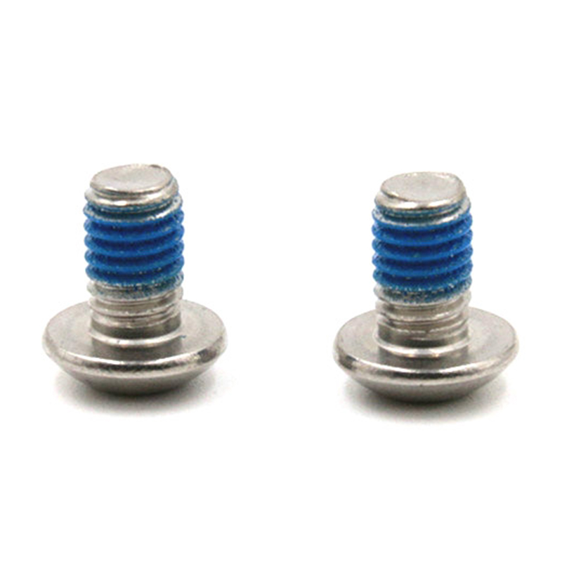 Vít siêu nhỏ đầu lục giác với miếng vá nylon màu xanh Vít siêu nhỏ đầu lục giác với miếng vá nylon màu xanh