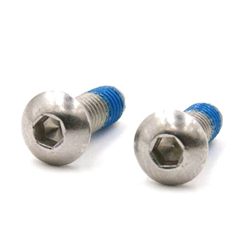 Ổ cắm đầu nút M3X6 vít siêu nhỏ có miếng vá nylon Ổ cắm đầu nút M3X6 vít siêu nhỏ có miếng vá nylon