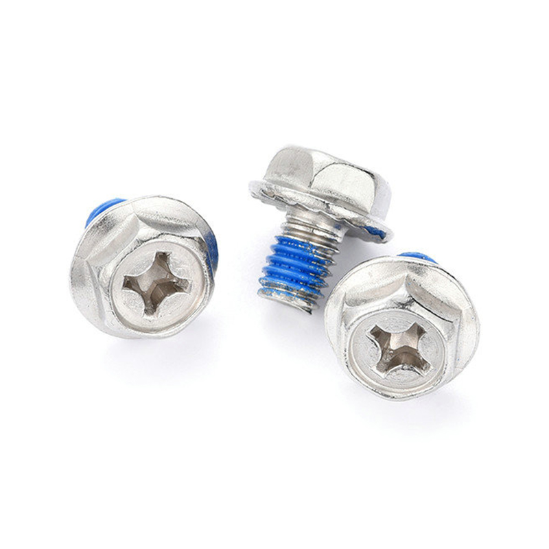Hex washer head cross small waterproof screw with Nylon patch Hex washer head cross small waterproof screw with Nylon patch