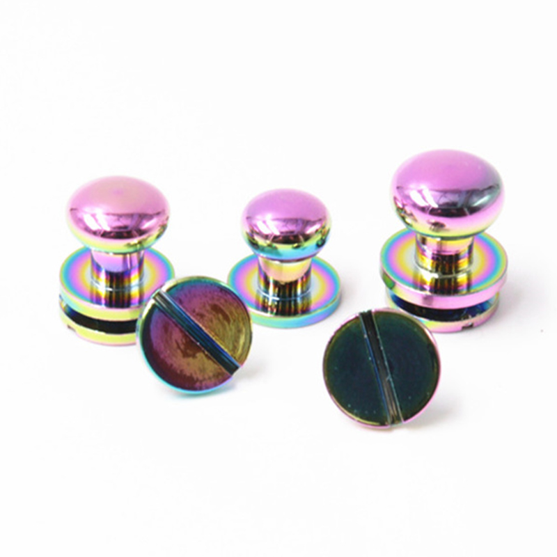 Đinh tán sam browne bằng đồng màu cầu vồng 8 mm cho thắt lưng da Đinh tán sam browne bằng đồng màu cầu vồng 8 mm cho thắt lưng da