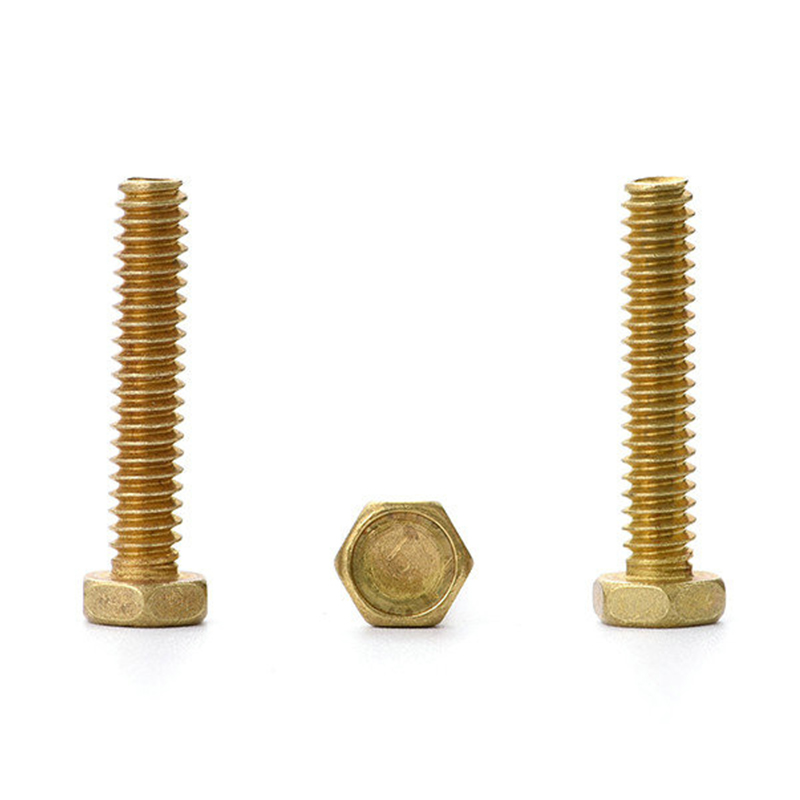 Vít đầu lục giác bằng đồng thau DIN933 Vít đầu lục giác bằng đồng thau DIN933