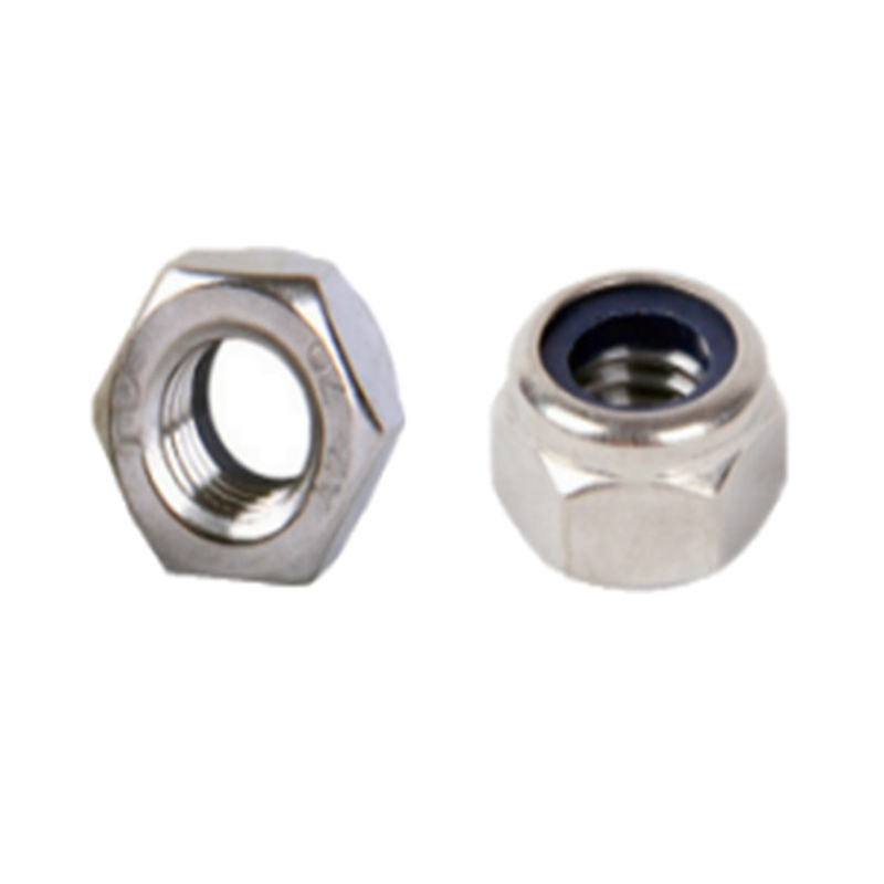 M3 thép không gỉ mặt bích nylon chèn đai ốc tự khóa M3 thép không gỉ mặt bích nylon chèn đai ốc tự khóa