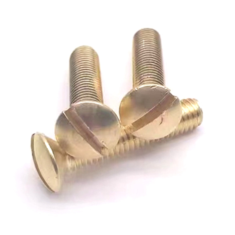 Vít đồ nội thất đầu hình bầu dục bằng đồng thau nguyên khối M6 Vít đồ nội thất đầu hình bầu dục bằng đồng thau nguyên khối M6
