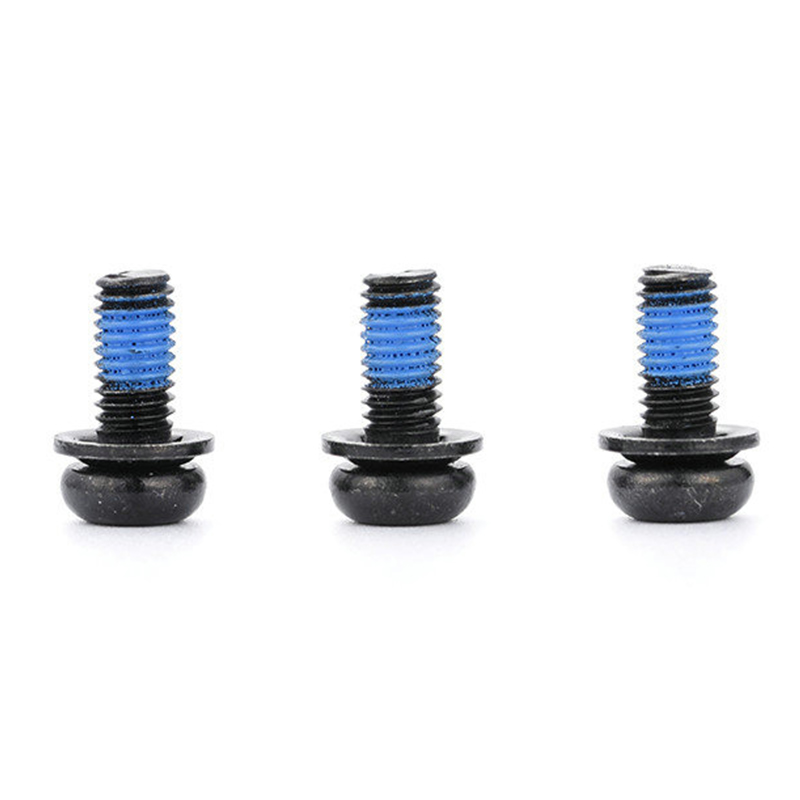 Vít ba bộ hình torx đầu tròn màu đen có miếng vá nylon Vít ba bộ hình torx đầu tròn màu đen có miếng vá nylon