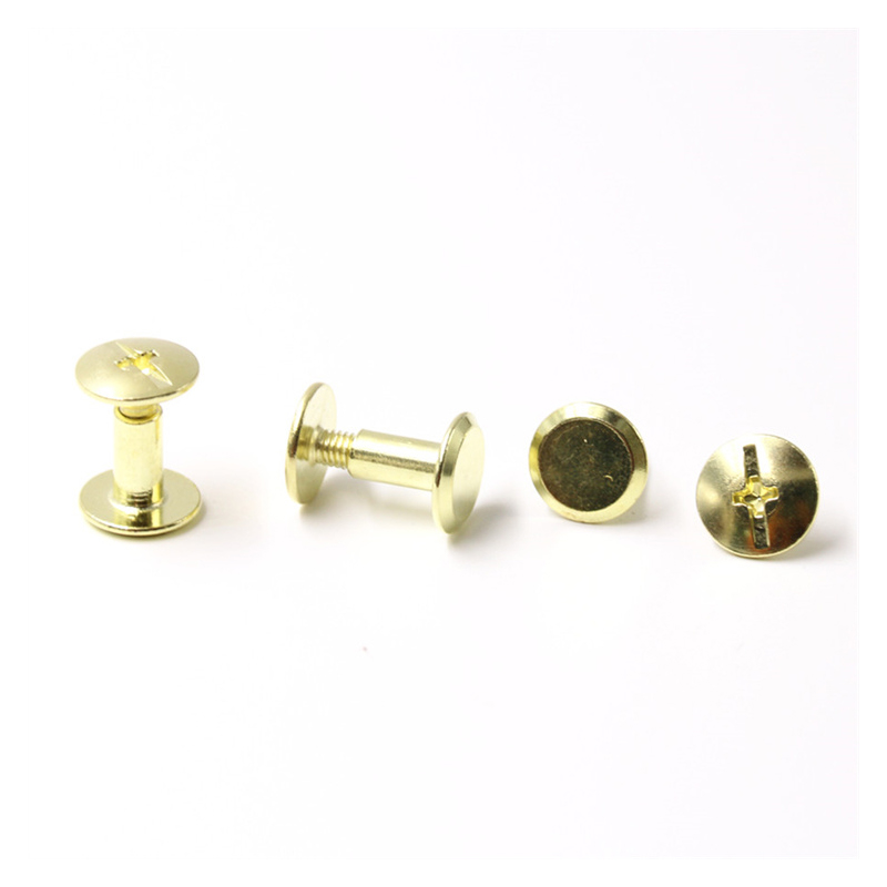 Đầu chảo bằng thép carbon vàng 8mm vít Chicago cho thực đơn Đầu chảo bằng thép carbon vàng 8mm vít Chicago cho thực đơn