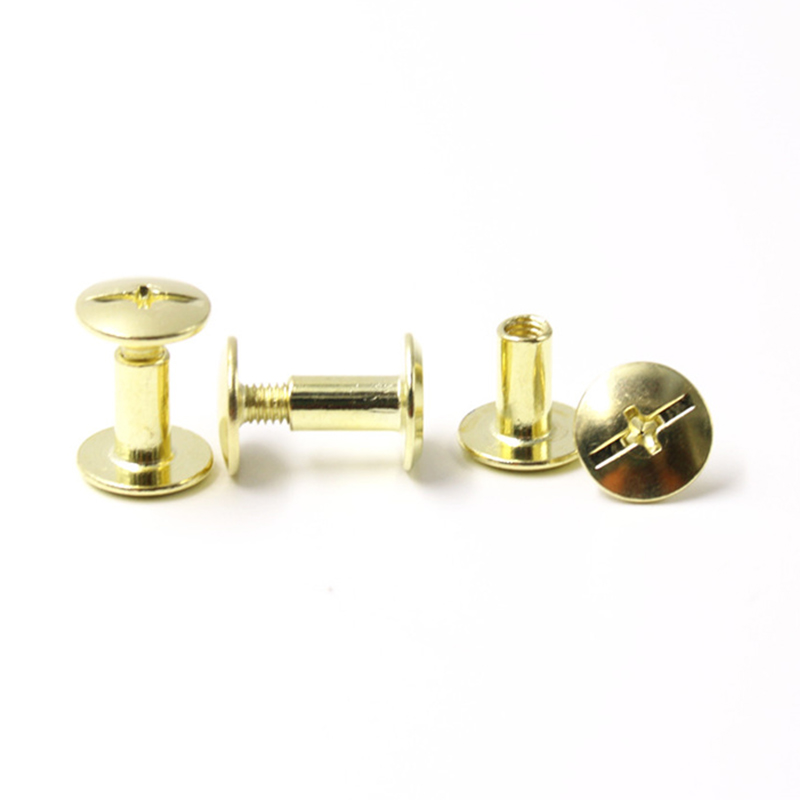 Đầu chảo bằng thép carbon vàng 8mm vít Chicago cho thực đơn Đầu chảo bằng thép carbon vàng 8mm vít Chicago cho thực đơn
