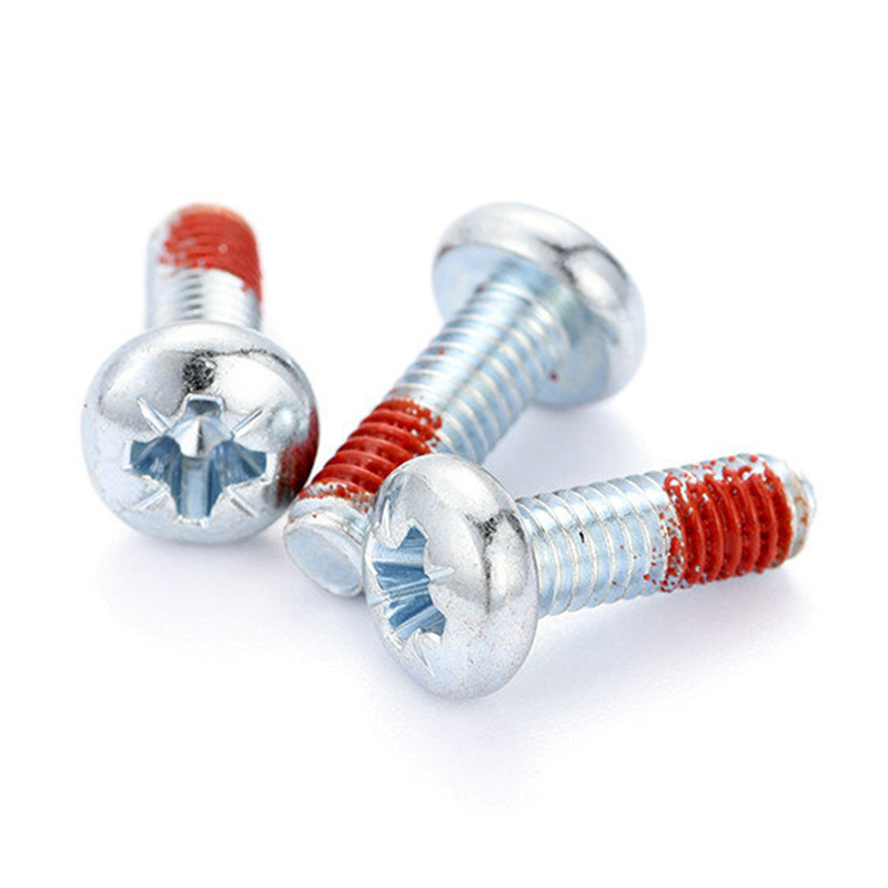 M3 Đầu Pan Máy điều khiển Pozi Vít có miếng nylon màu đỏ M3 Đầu Pan Máy điều khiển Pozi Vít có miếng nylon màu đỏ