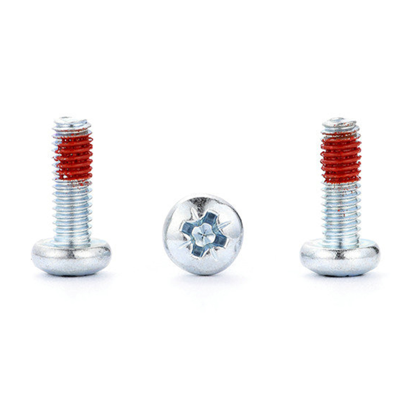 M3 Đầu Pan Máy điều khiển Pozi Vít có miếng nylon màu đỏ M3 Đầu Pan Máy điều khiển Pozi Vít có miếng nylon màu đỏ