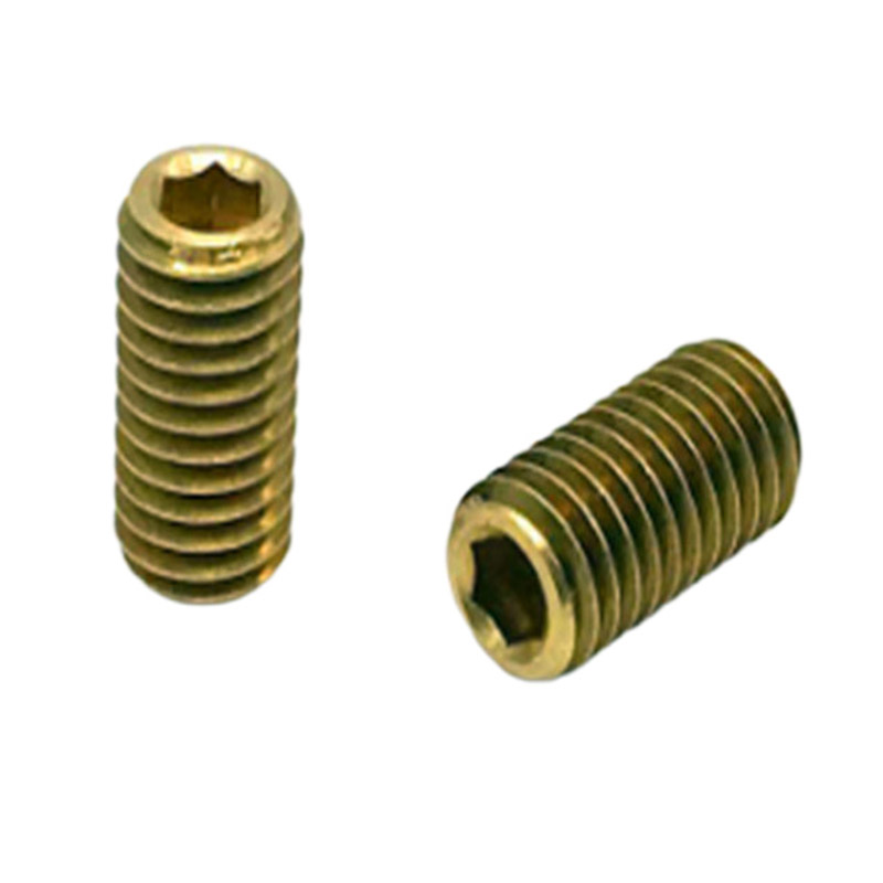 Din 944 tiêu chuẩn ren hệ mét bằng đồng thau vít bộ trục vít nhỏ