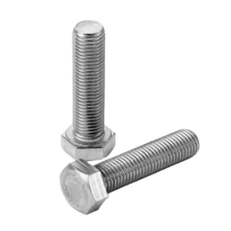 Bu lông đầu lục giác bằng thép cacbon cấp 8,8 DIN 933 với kẽm trắng Bu lông đầu lục giác bằng thép cacbon cấp 8,8 DIN 933 với kẽm trắng