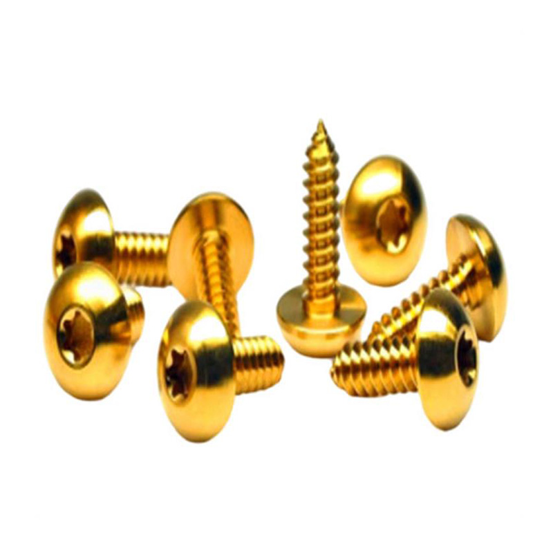 Vít torx đầu chảo titan màu vàng