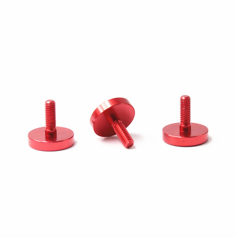 Bán nóng anodized màu đỏ đầu lớn vít ngón tay cái bằng nhôm